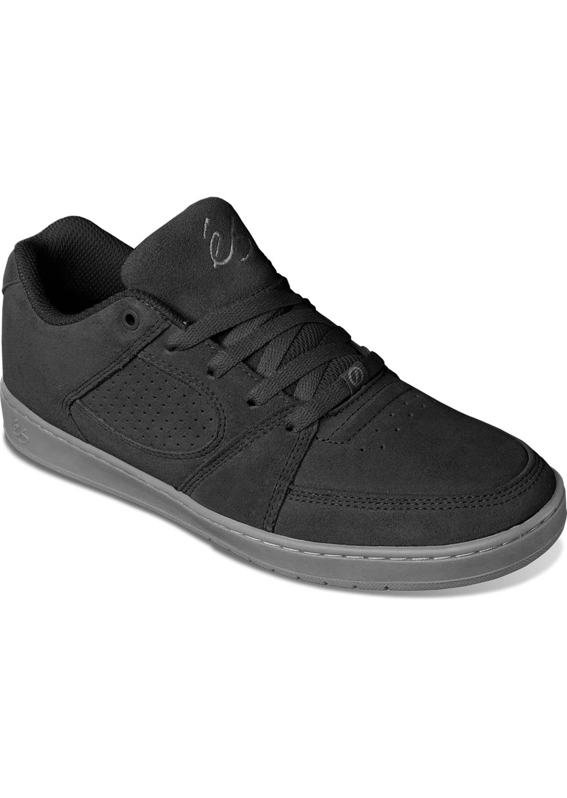 ES Men's Accel Slim Skate Shoes Black/Black/Grey