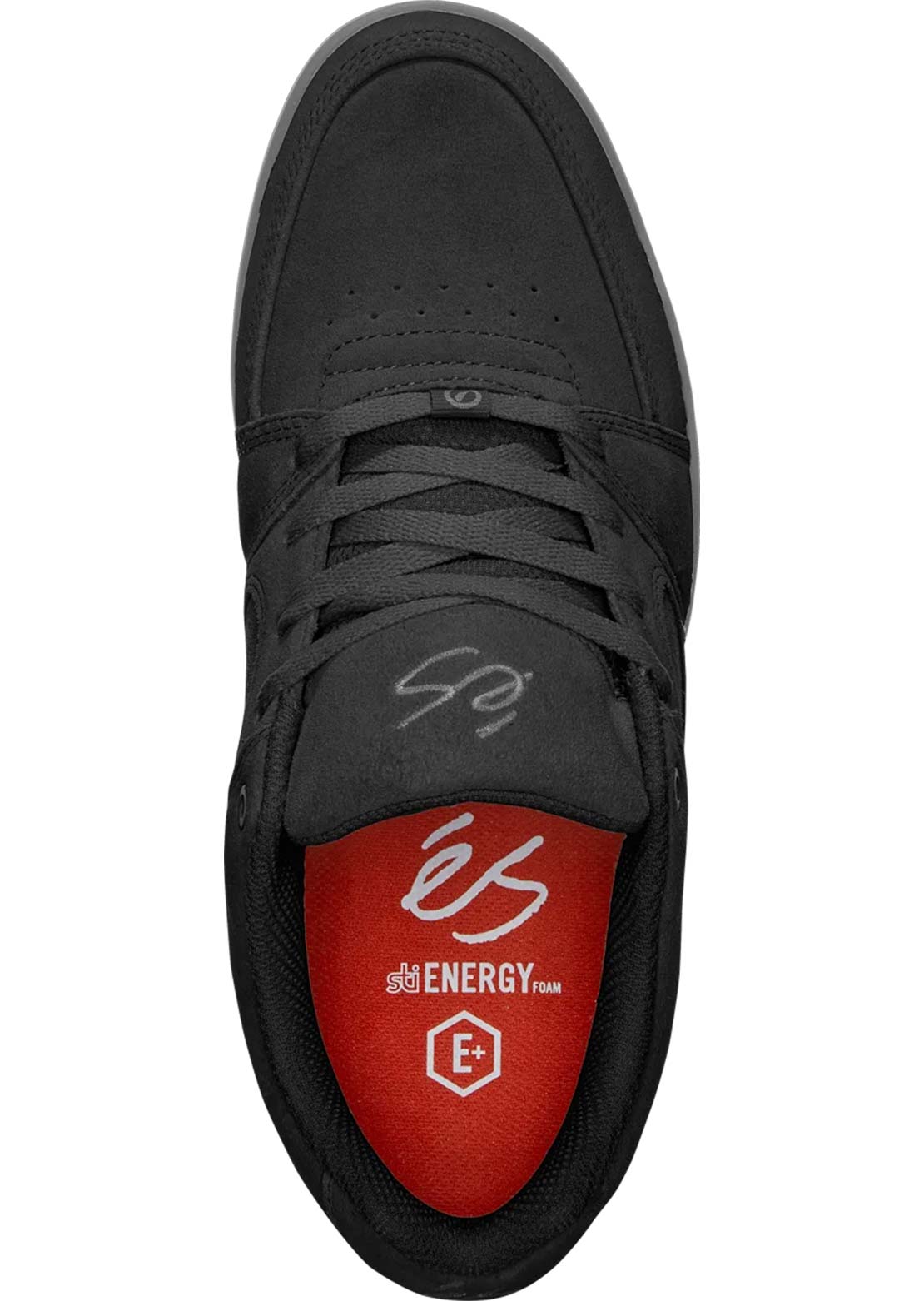 ES Men's Accel Slim Skate Shoes Black/Black/Grey