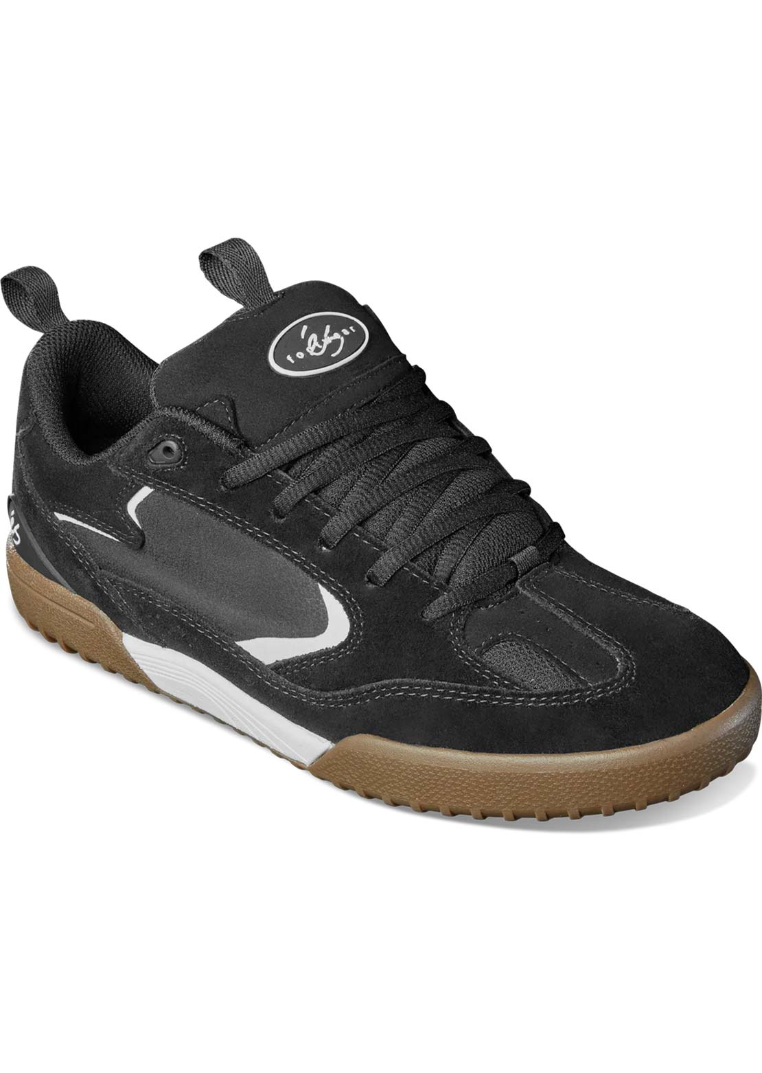 ES Men's Quattro Skate Shoes Black/Gum/White