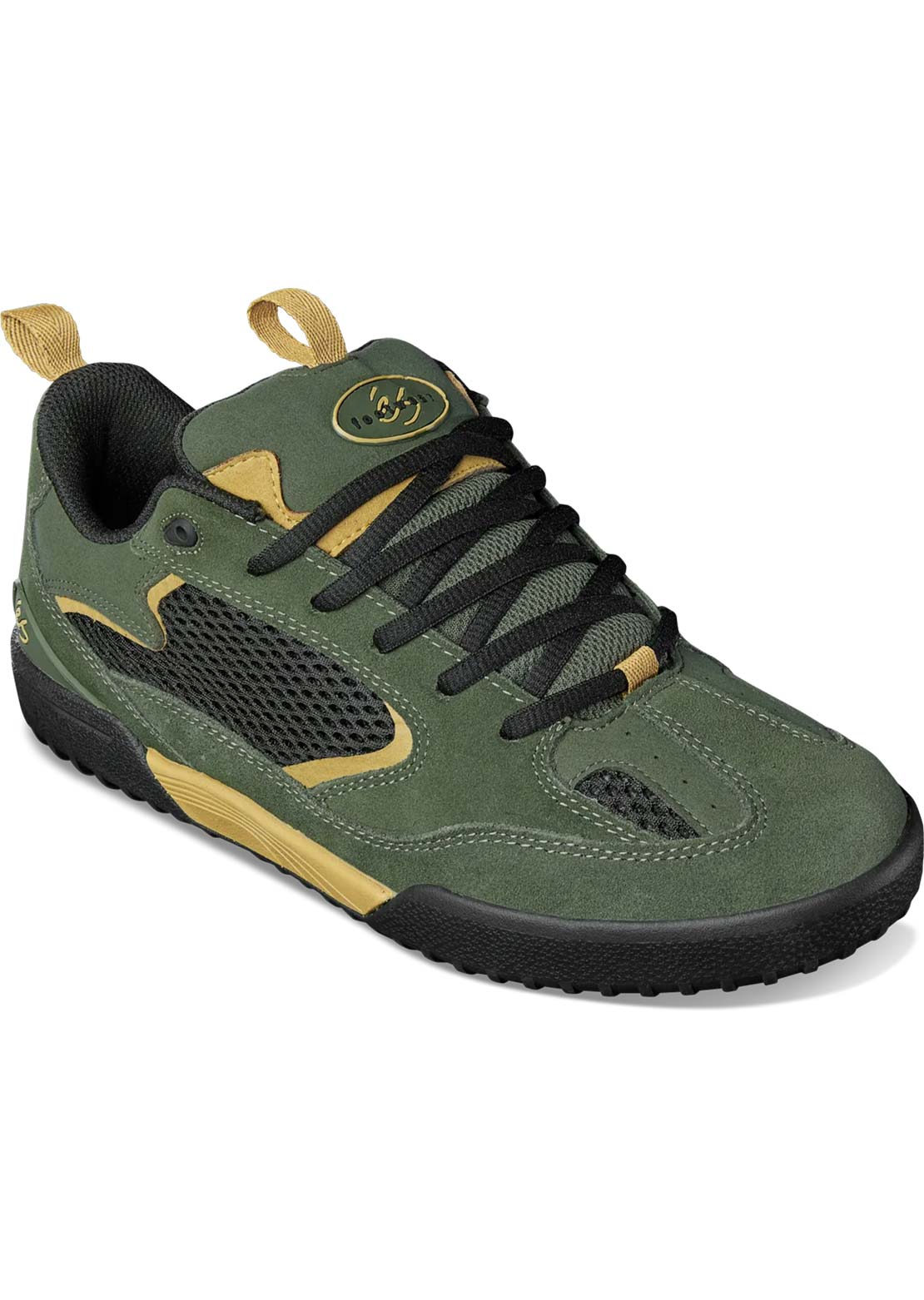 ES Men's Quattro Skate Shoes Olive/Black