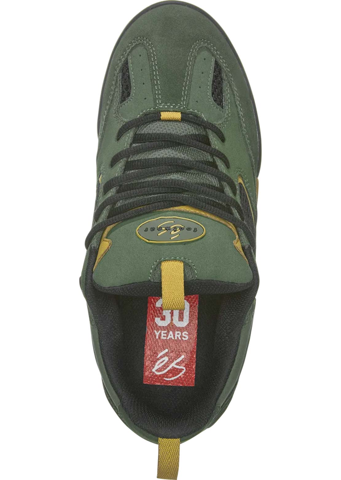 ES Men's Quattro Skate Shoes Olive/Black
