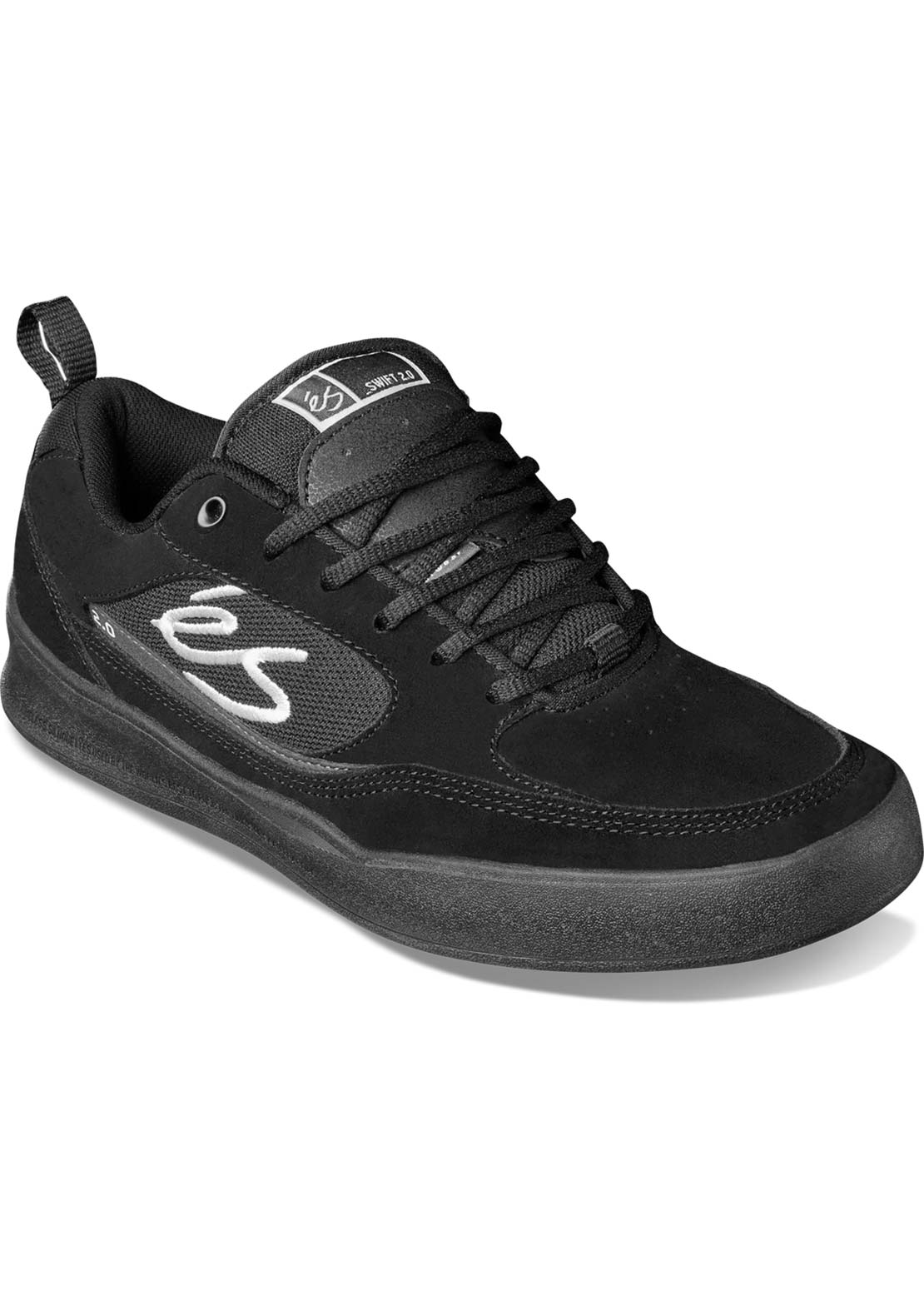 ES Men's Swift 2.0 Skate Shoes Black/Black