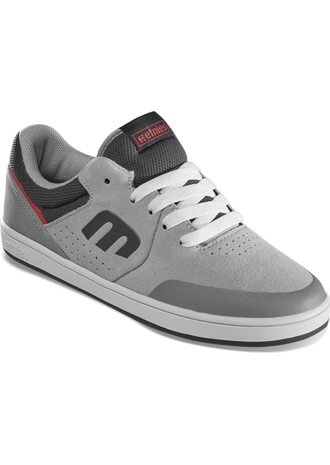 Etnies Junior Marana Shoes Grey/Grey/Red