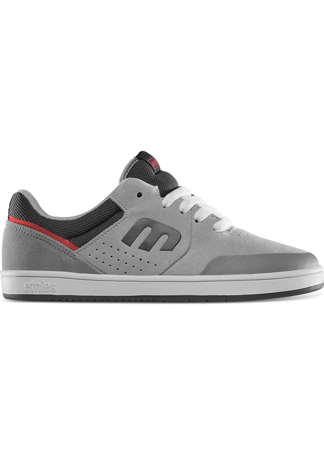 Etnies Junior Marana Shoes Grey/Grey/Red