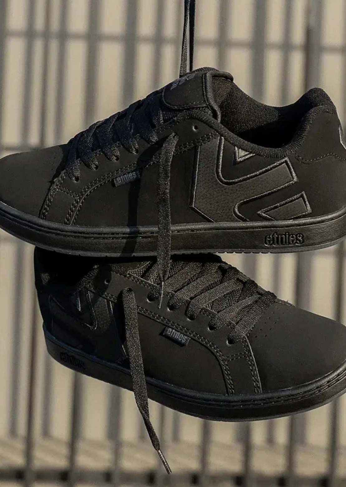 Etnies Men's Fader Skate Shoes Black Raw