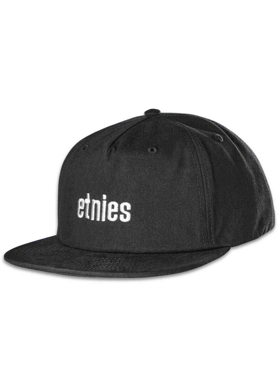 Etnies Men's Icon Embroidery Snapback Cap Black