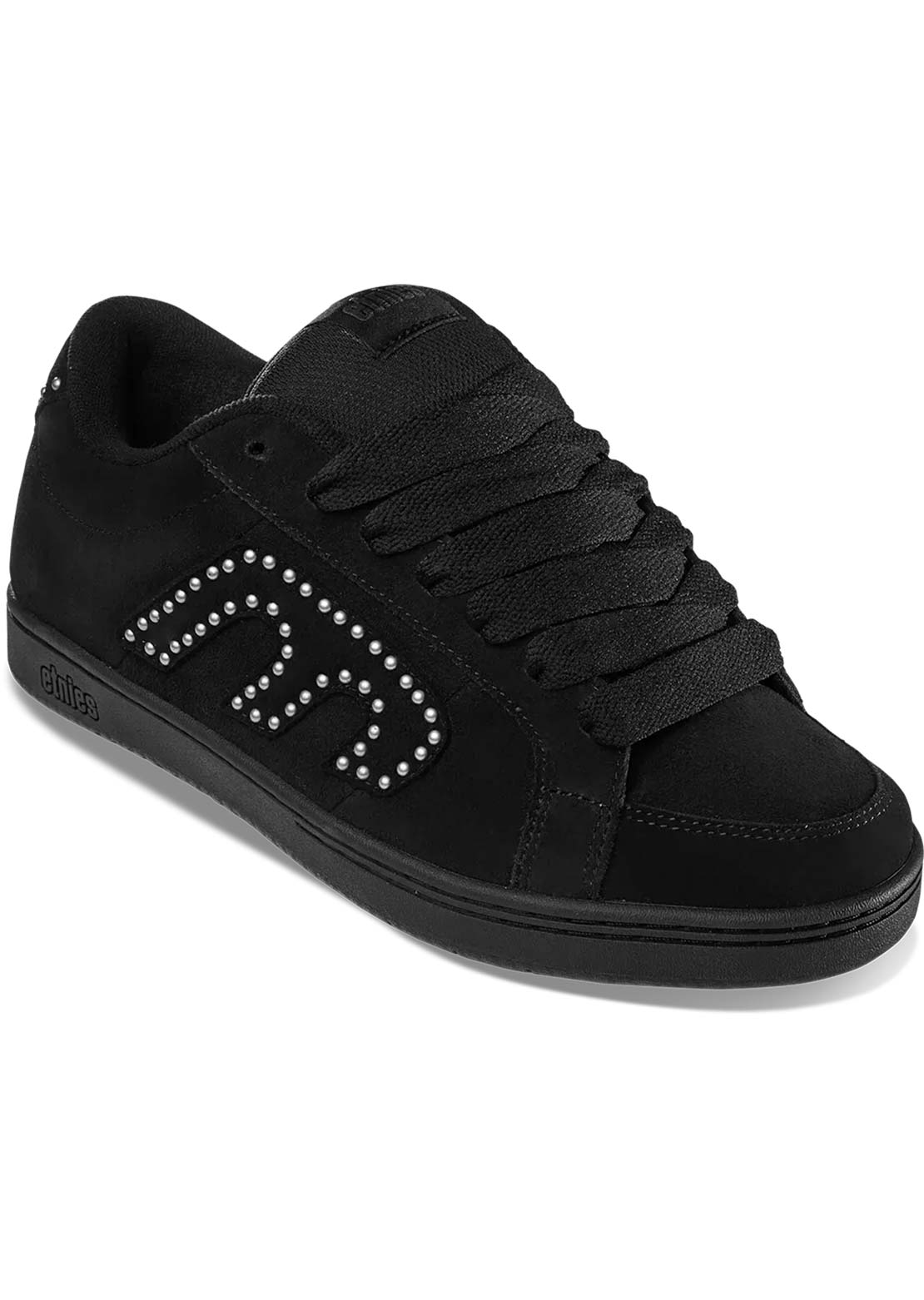 Etnies Men's Kingpin Shoes Black/Black/Silver