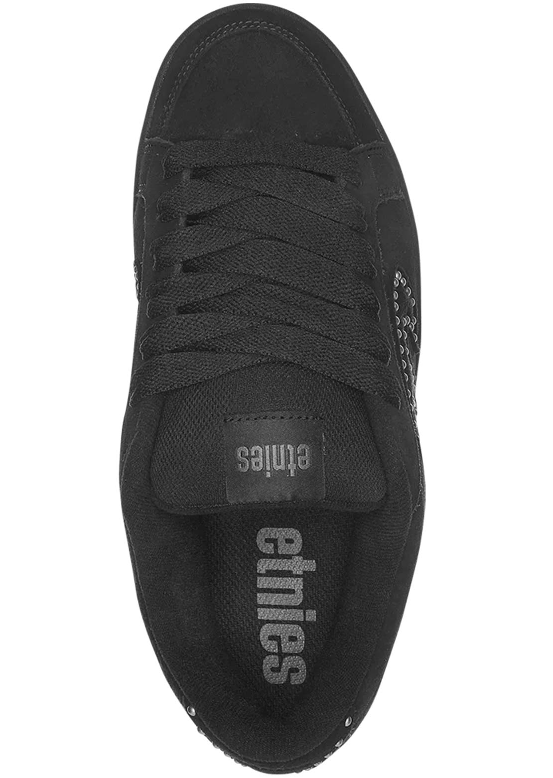 Etnies Men's Kingpin Shoes Black/Black/Silver