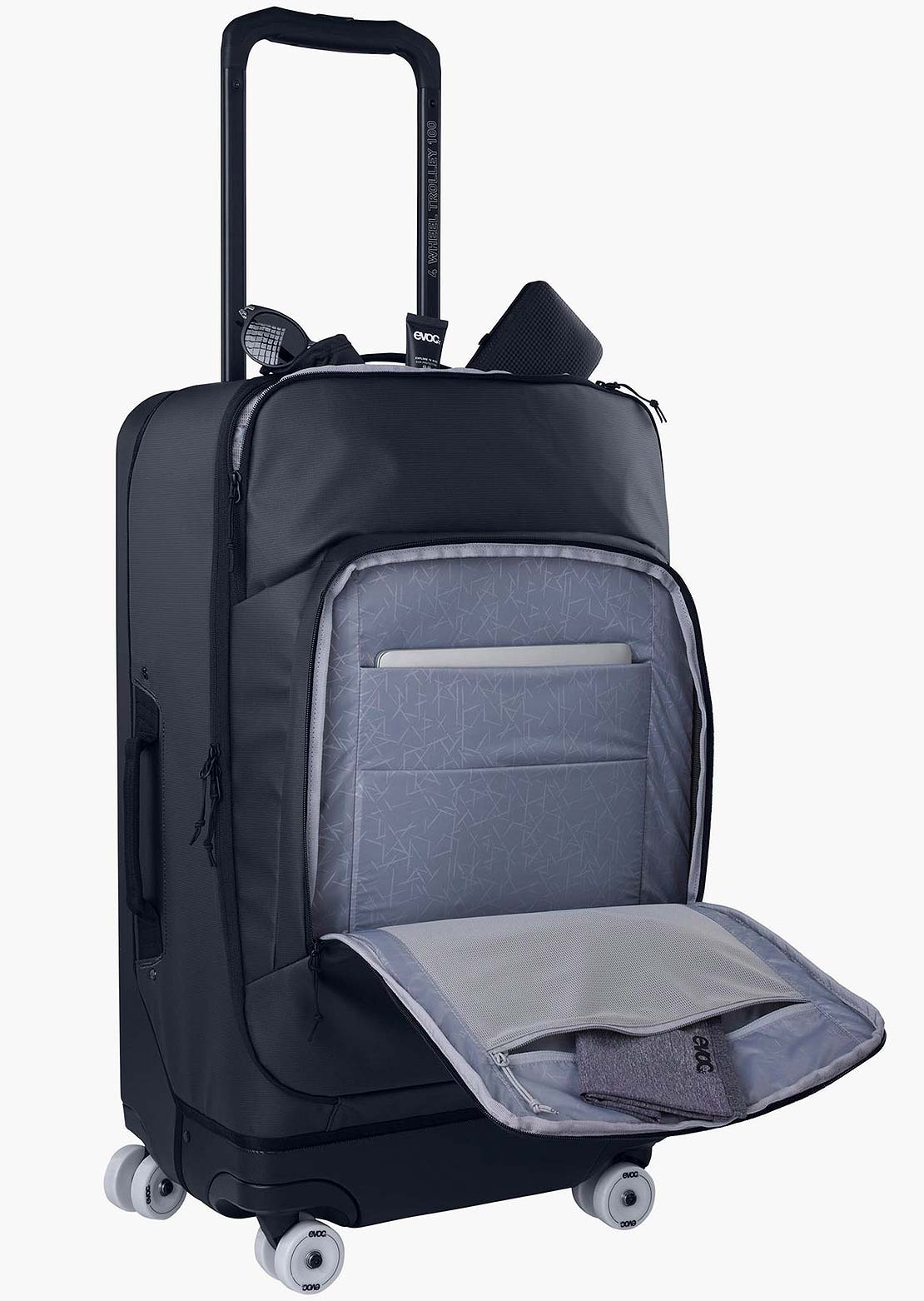 Evoc Unisex 4-Wheel 100L Trolley Carbon Grey/Black