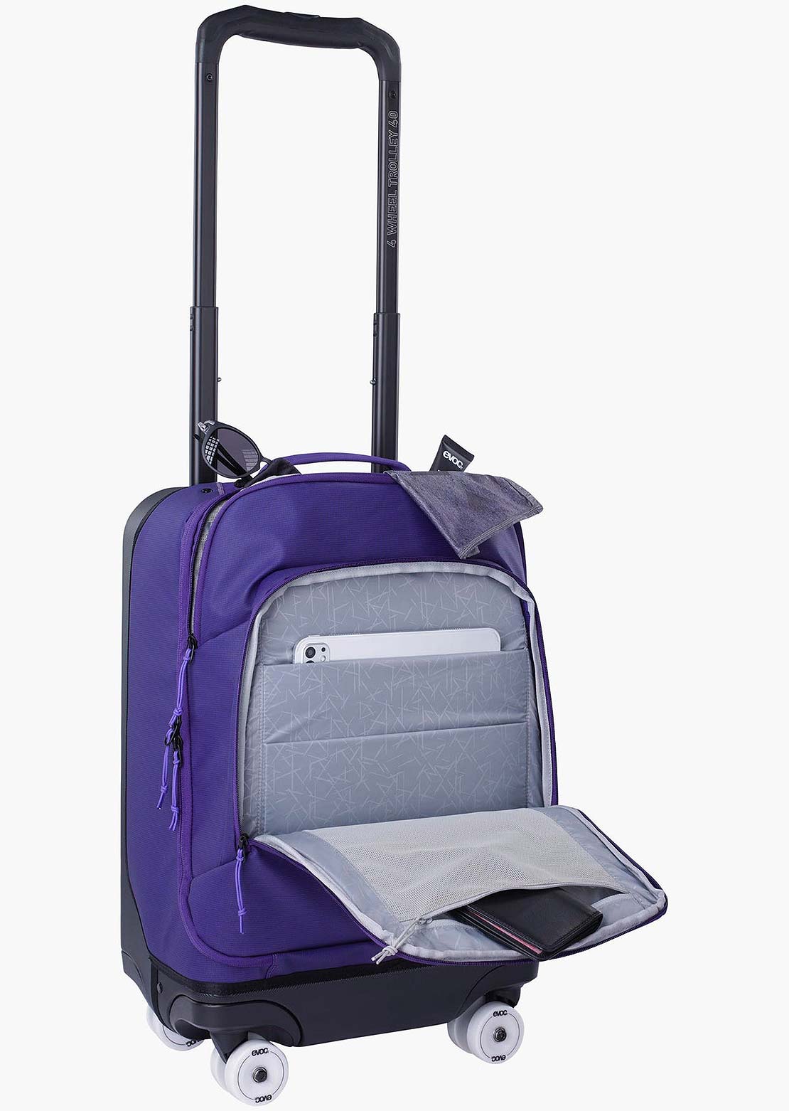 Evoc Unisex 4-Wheel 40L Trolley Violet/Black