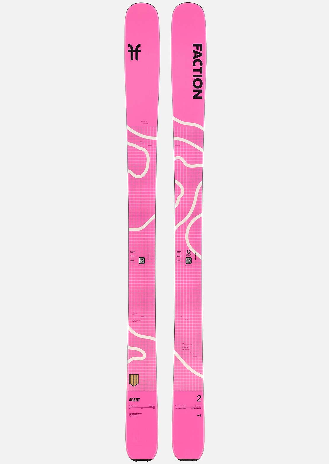 Faction Unisex Agent 2 Ski Pink