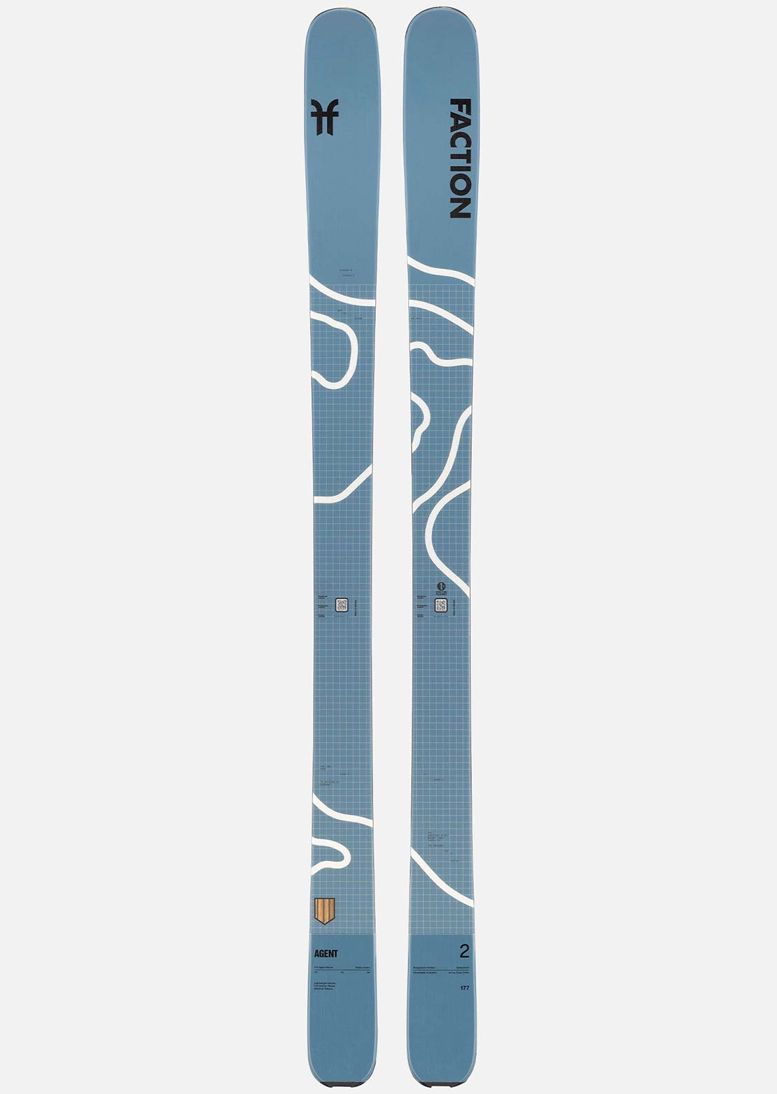 Faction Unisex Agent 2 Ski Blue