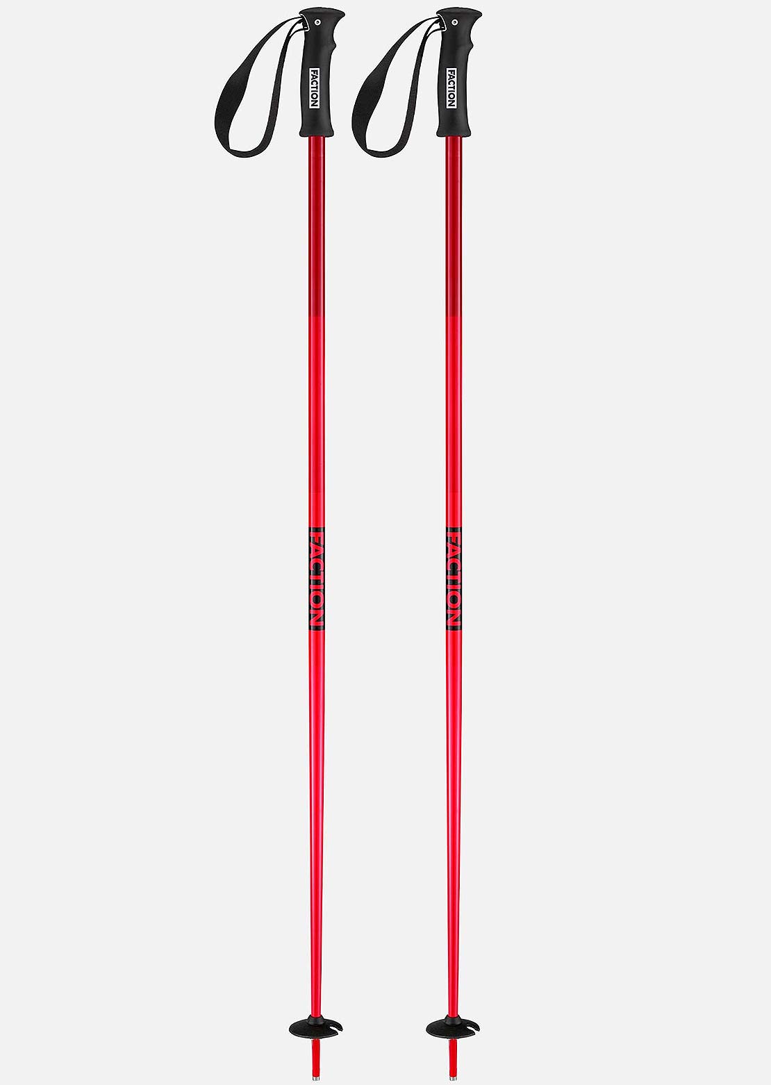 Faction Unisex Dancer Ski Pole Red
