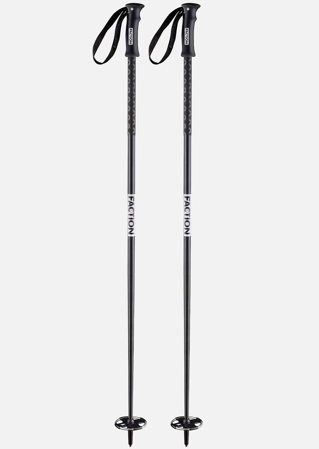 Faction Unisex Ski Pole Black