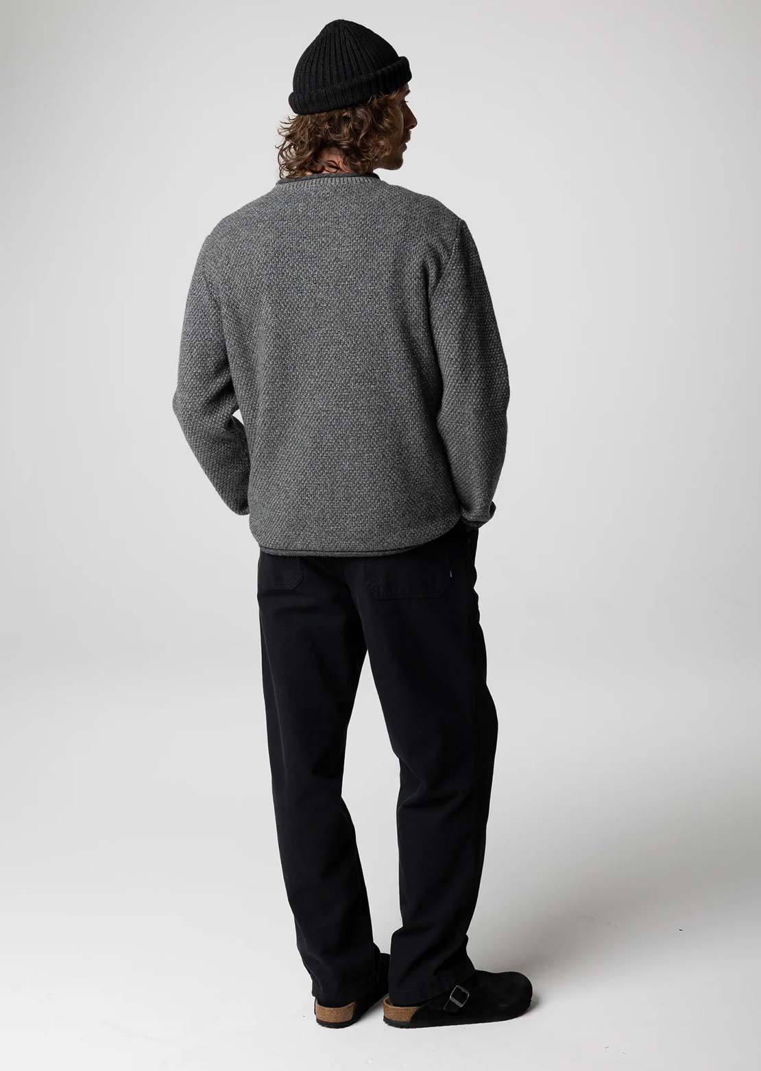 Finisterre Men's Barents Jumper Grey Marl