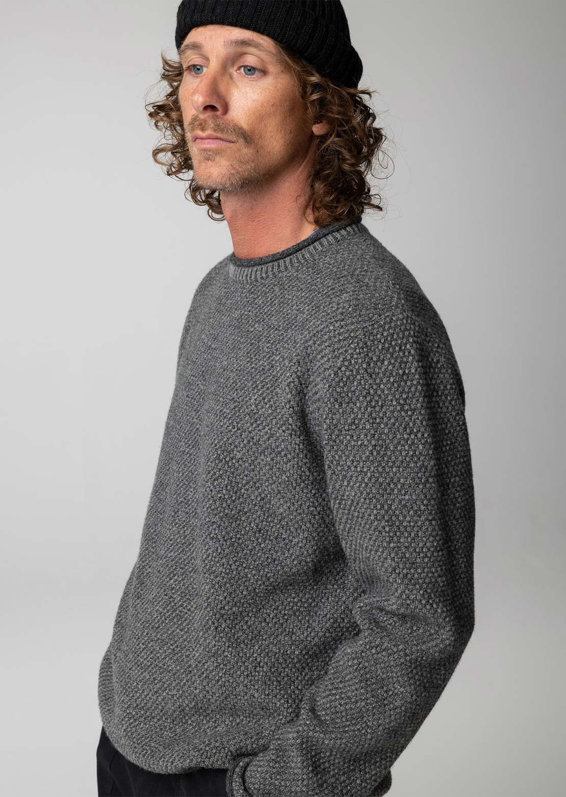 Finisterre Men's Barents Jumper Grey Marl