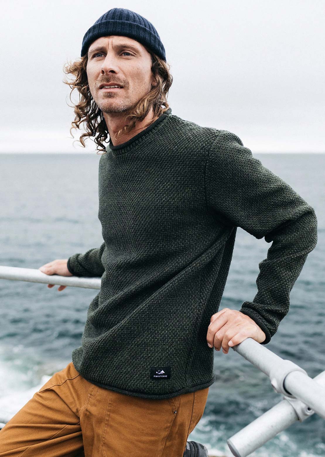Finisterre Men's Barents Jumper Olive