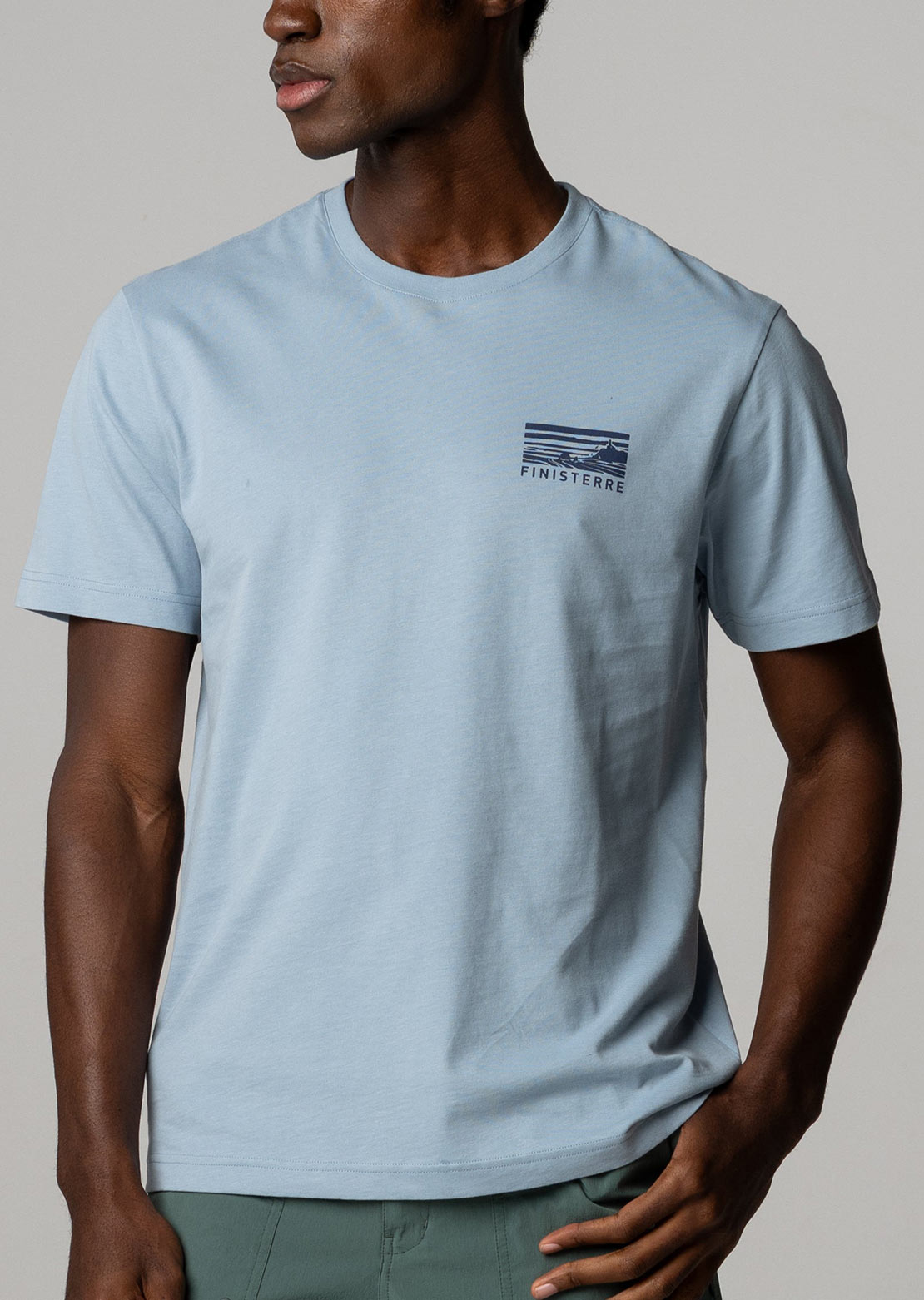Finisterre Men's Cape T-Shirt Dusty Blue