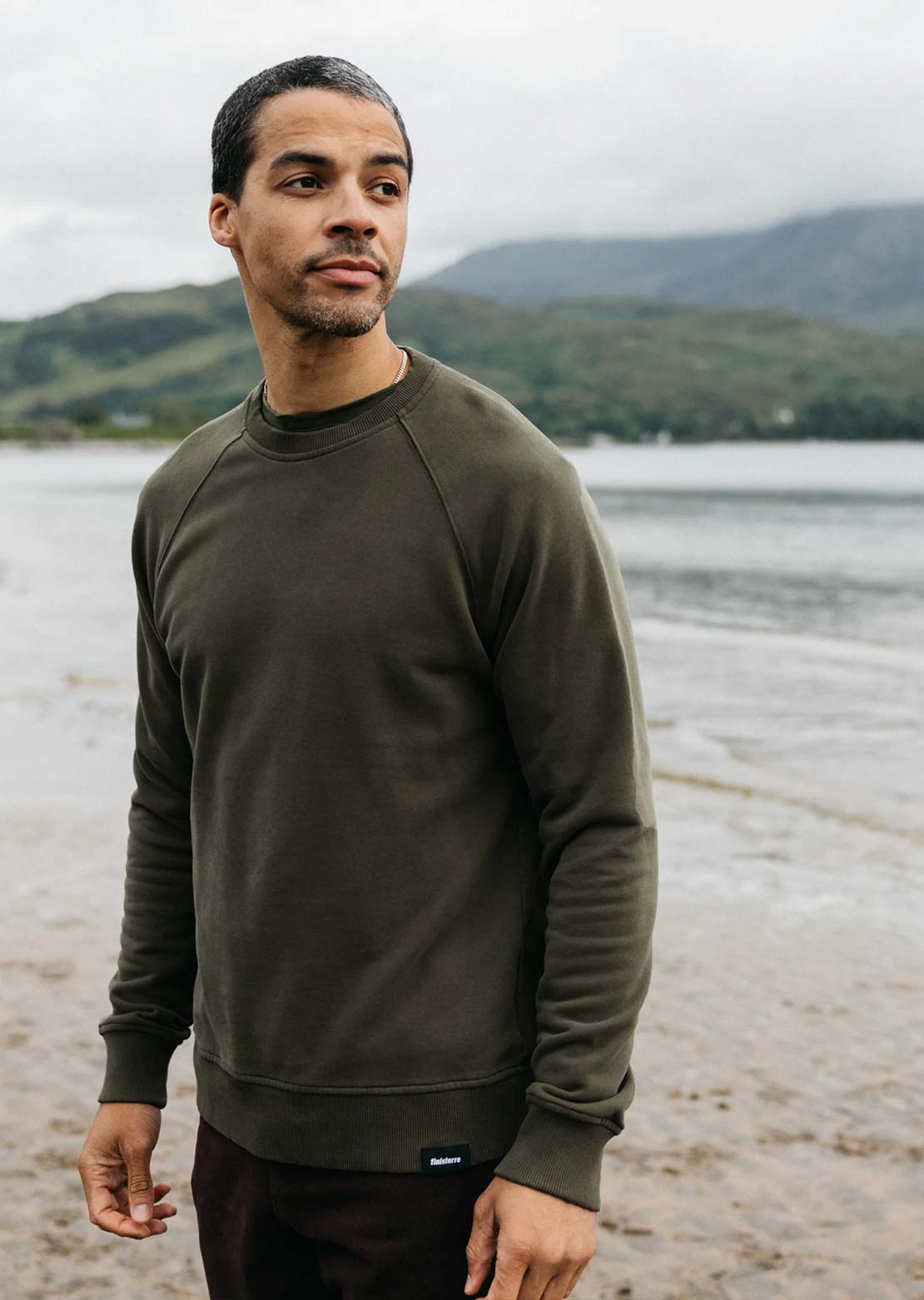 Finisterre Men's Coho Sweatshirt Timber Green