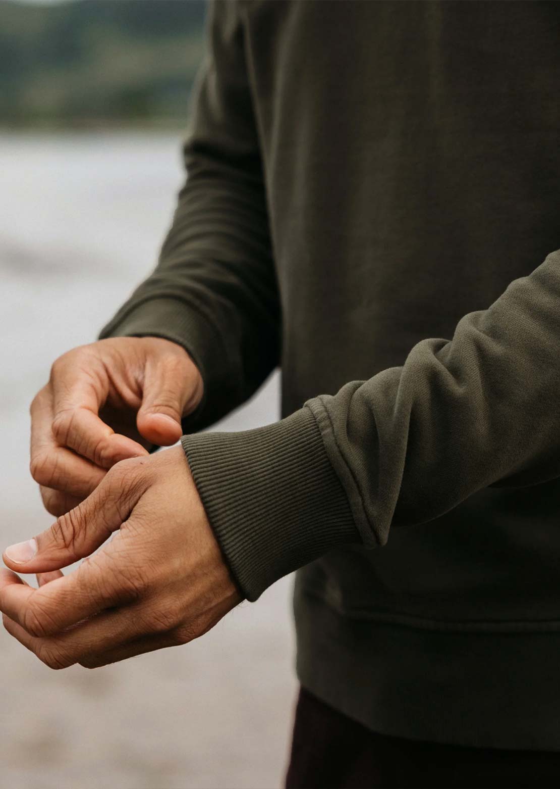 Finisterre Men's Coho Sweatshirt Timber Green