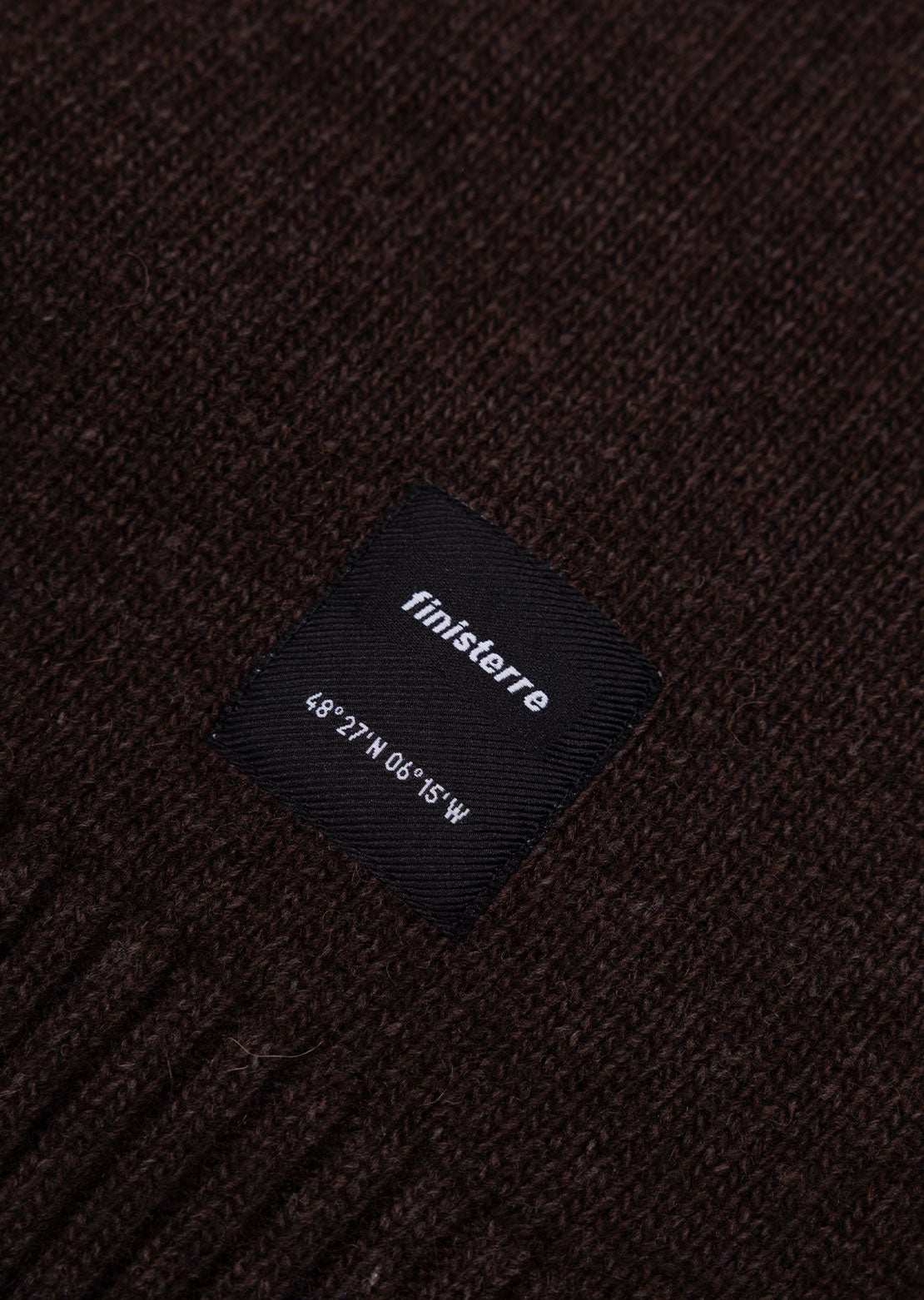 Finisterre Men's Escall Crewneck Sweater Coffee Brown