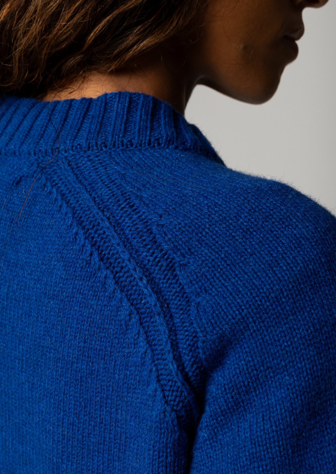 Finisterre Women's Anvon Crewneck Sweater Royal Blue
