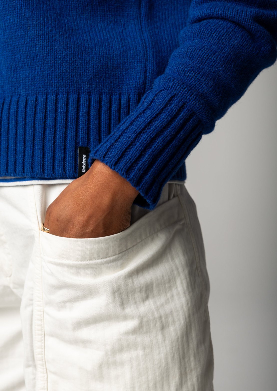 Finisterre Women's Anvon Crewneck Sweater Royal Blue