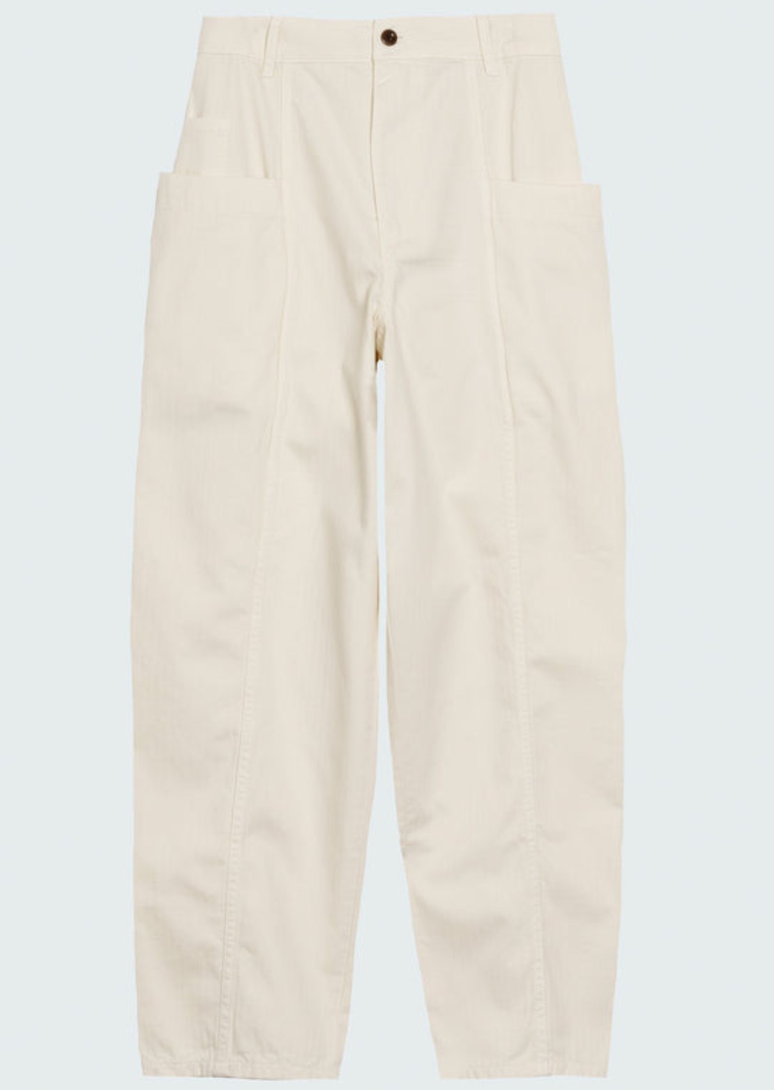 Finisterre Women's Croft Barrel Trouser Ecru