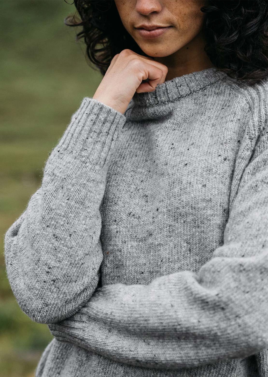 Finisterre Women's Farne Crewneck Dove Grey