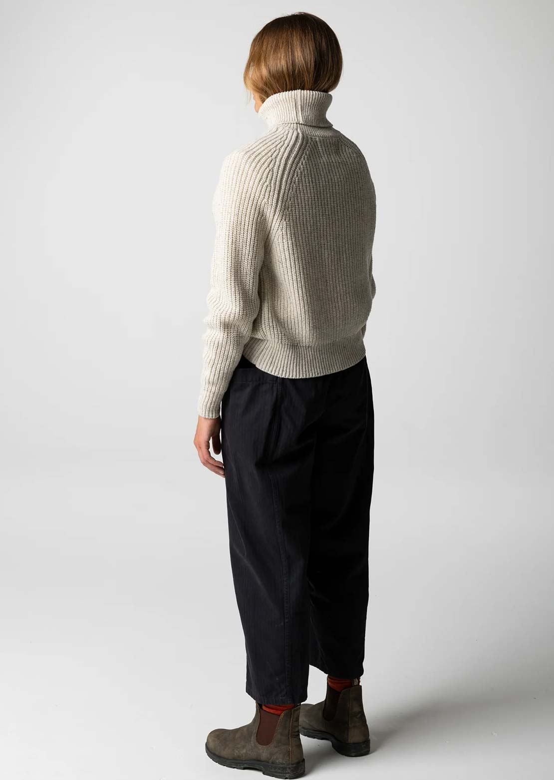 Finisterre Women's Mora Roll Neck Ecru