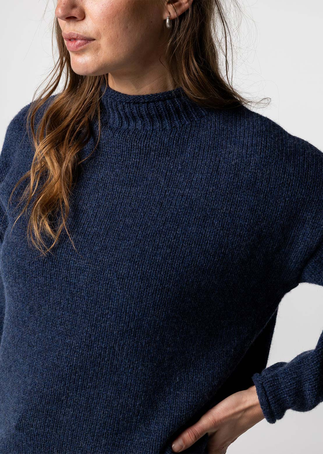 Finisterre Women's Taran Jumper Deep Blue