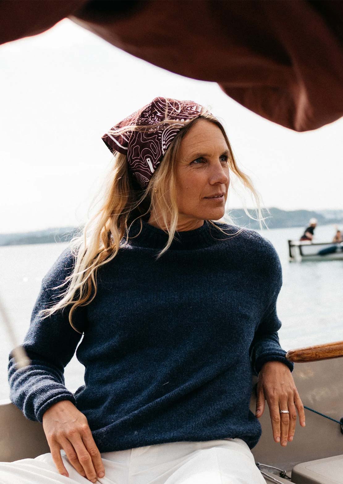 Finisterre Women's Taran Jumper Deep Blue