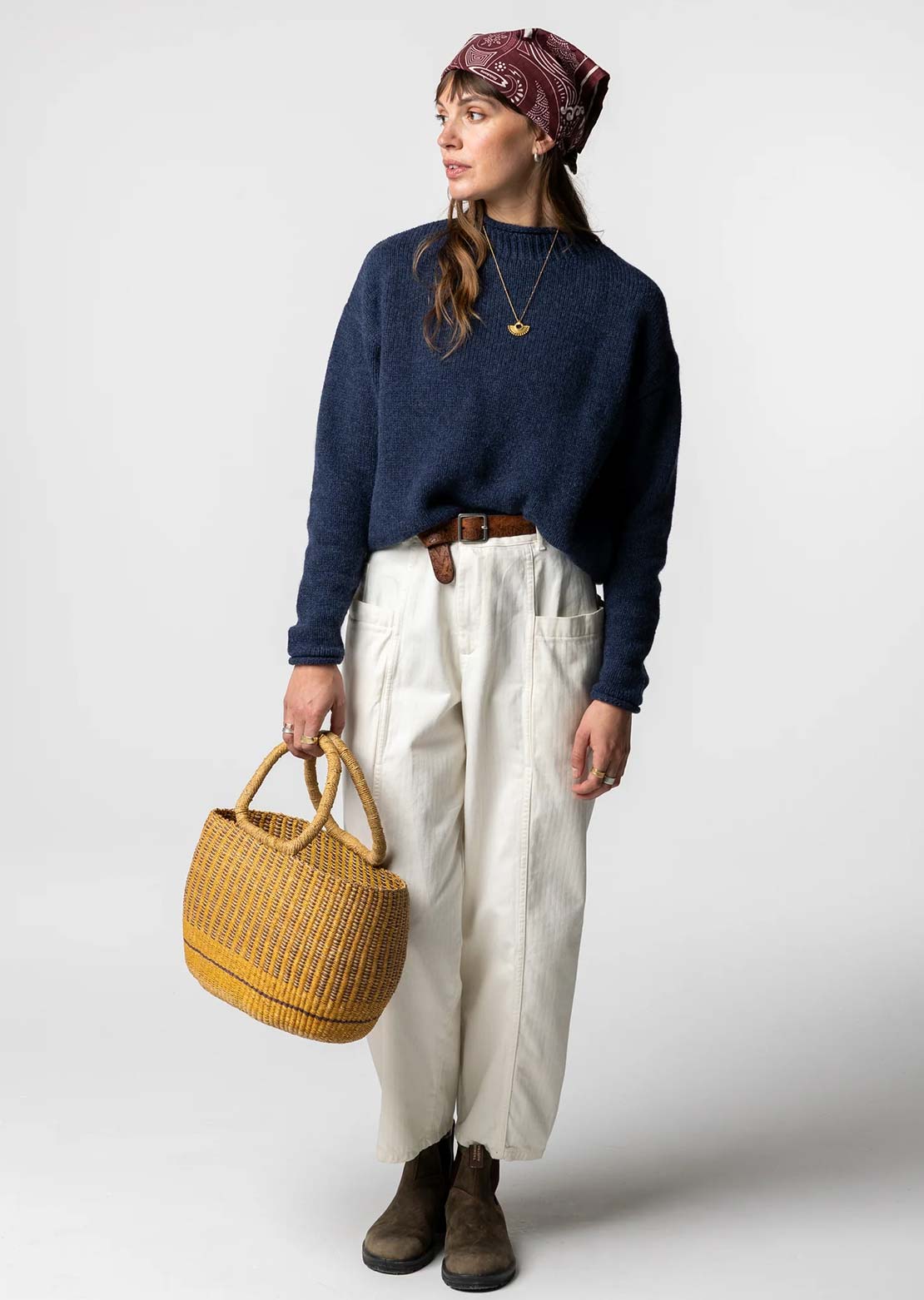 Finisterre Women's Taran Jumper Deep Blue