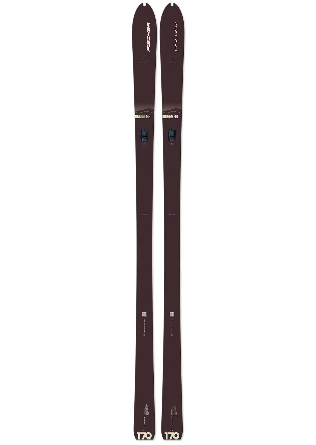 Fischer Unisex S-Bound 98 Crown/Dual-Skin Xtralite Ski