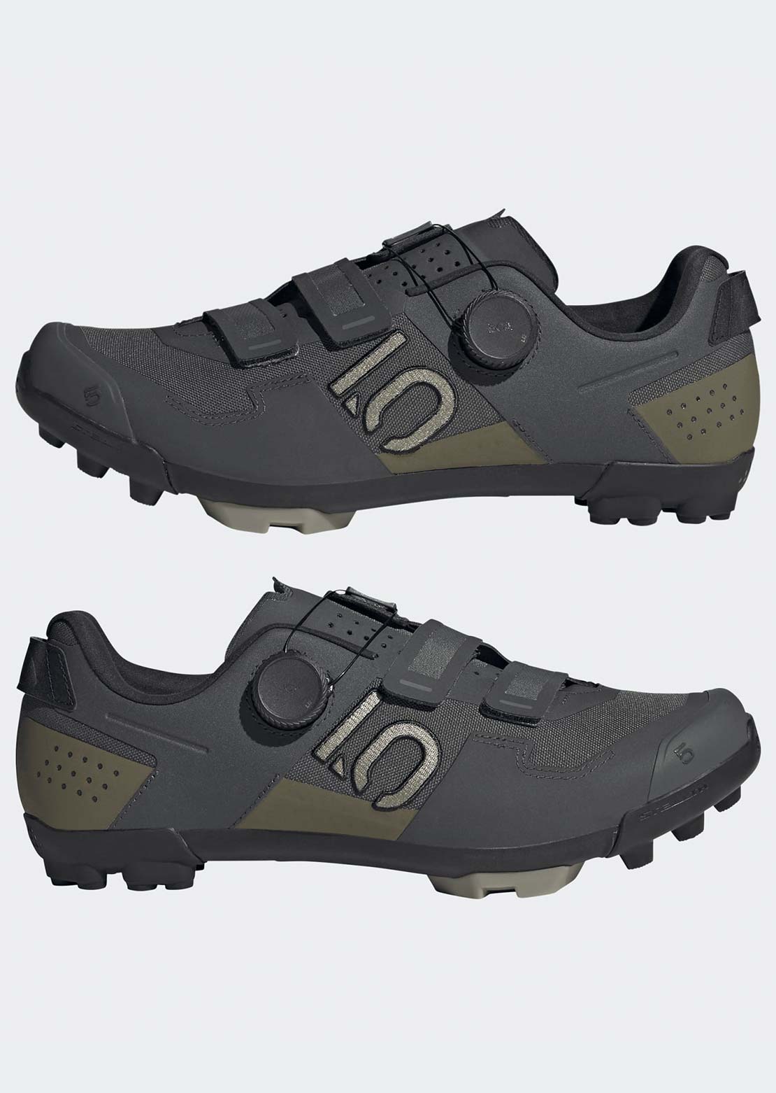 Five Ten Men's Kestrel Boa Mountain Clipless Shoes Gray Six/Silver Pebble/Olive Strata