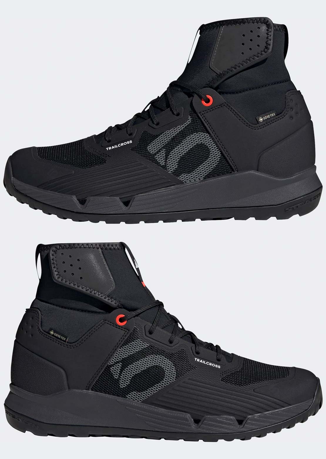 Five Ten Men's Trailcross GTX Mountain Bike Shoes Core Black/Grey/Solar Red