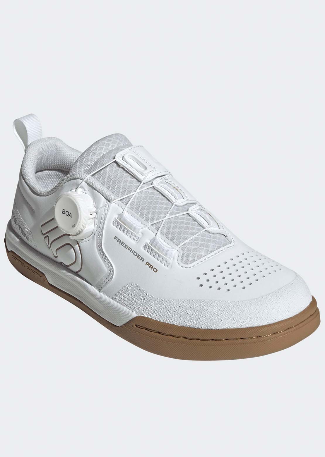 Five Ten Women's Freerider Pro Boa Mountain Bike Shoes FTWR White/Warm Clay/Gray Three