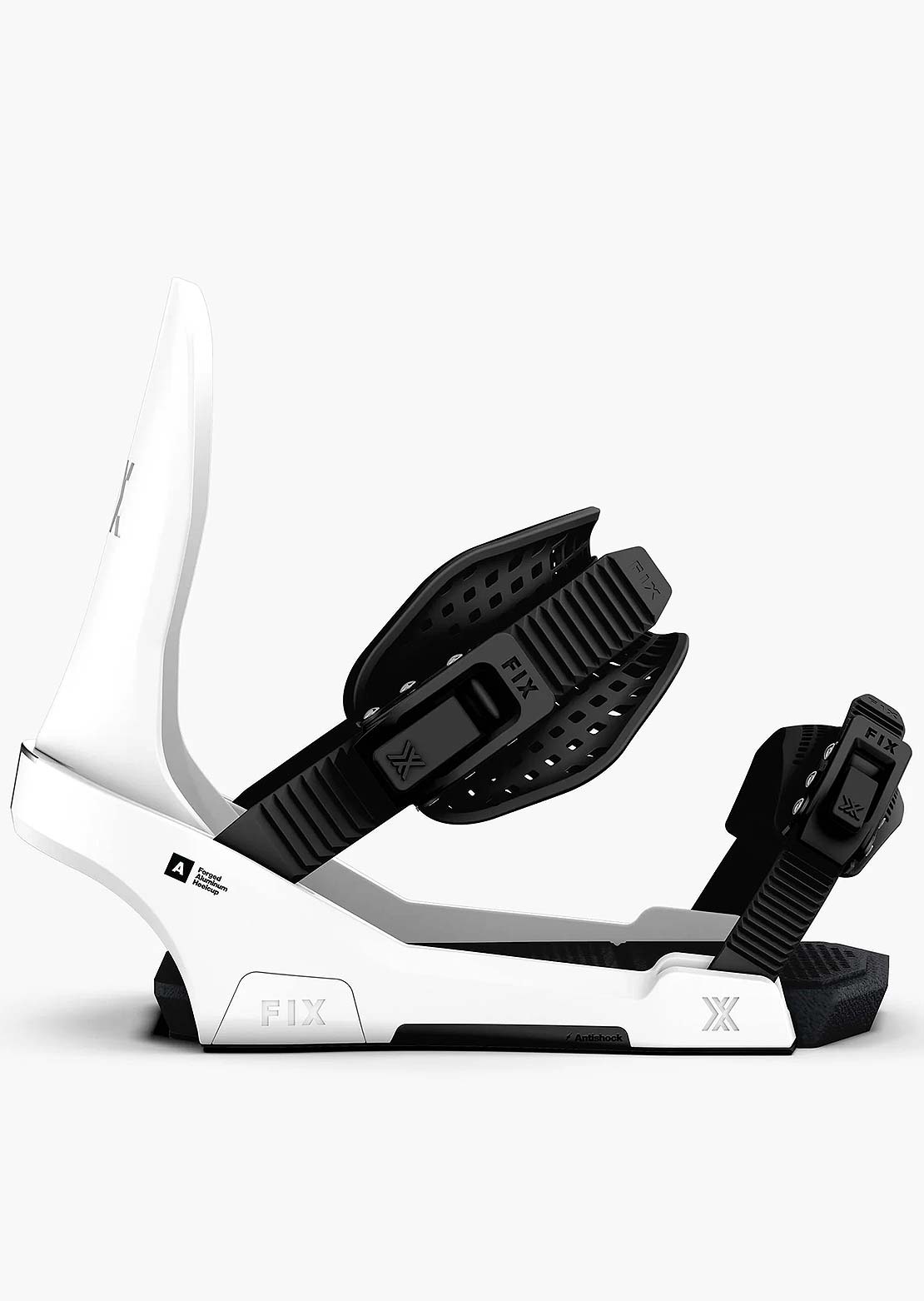 Fix Unisex Block 3 Snowboard Bindings Frost White