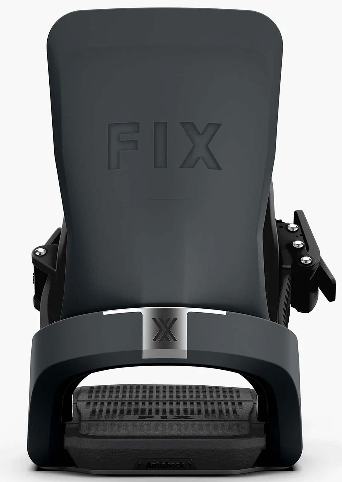 Fix Unisex Block 3 Snowboard Bindings Storm Grey