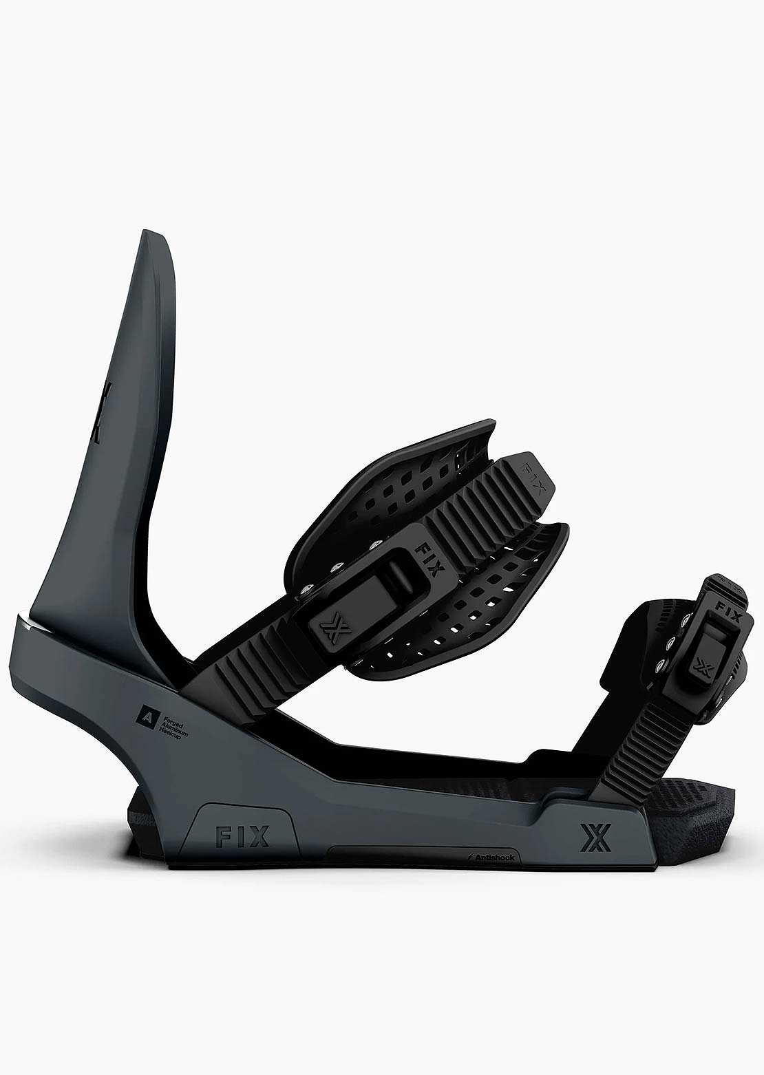 Fix Unisex Block 3 Snowboard Bindings Storm Grey