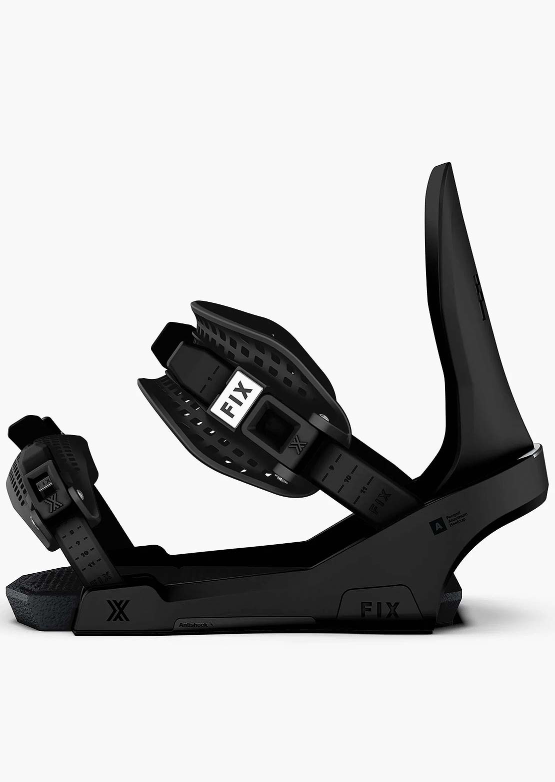 Fix Unisex Block 3 Snowboard Bindings True Black
