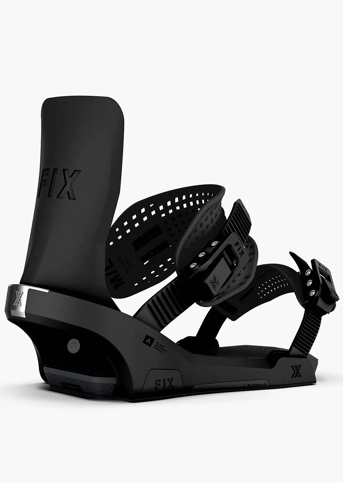 Fix Unisex Block 3 Snowboard Bindings True Black