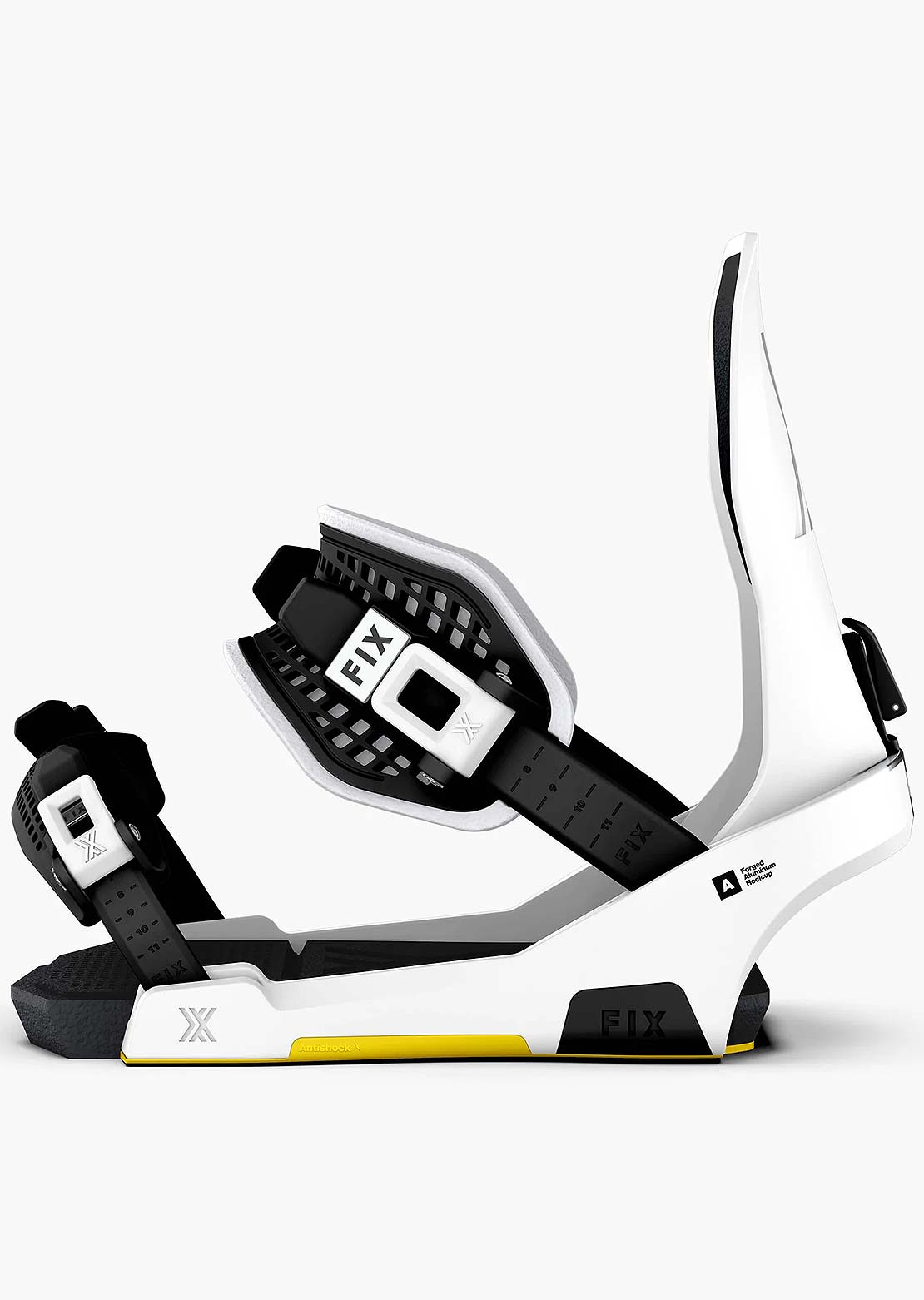 Fix Unisex Block 5 Snowboard Bindings Frost White