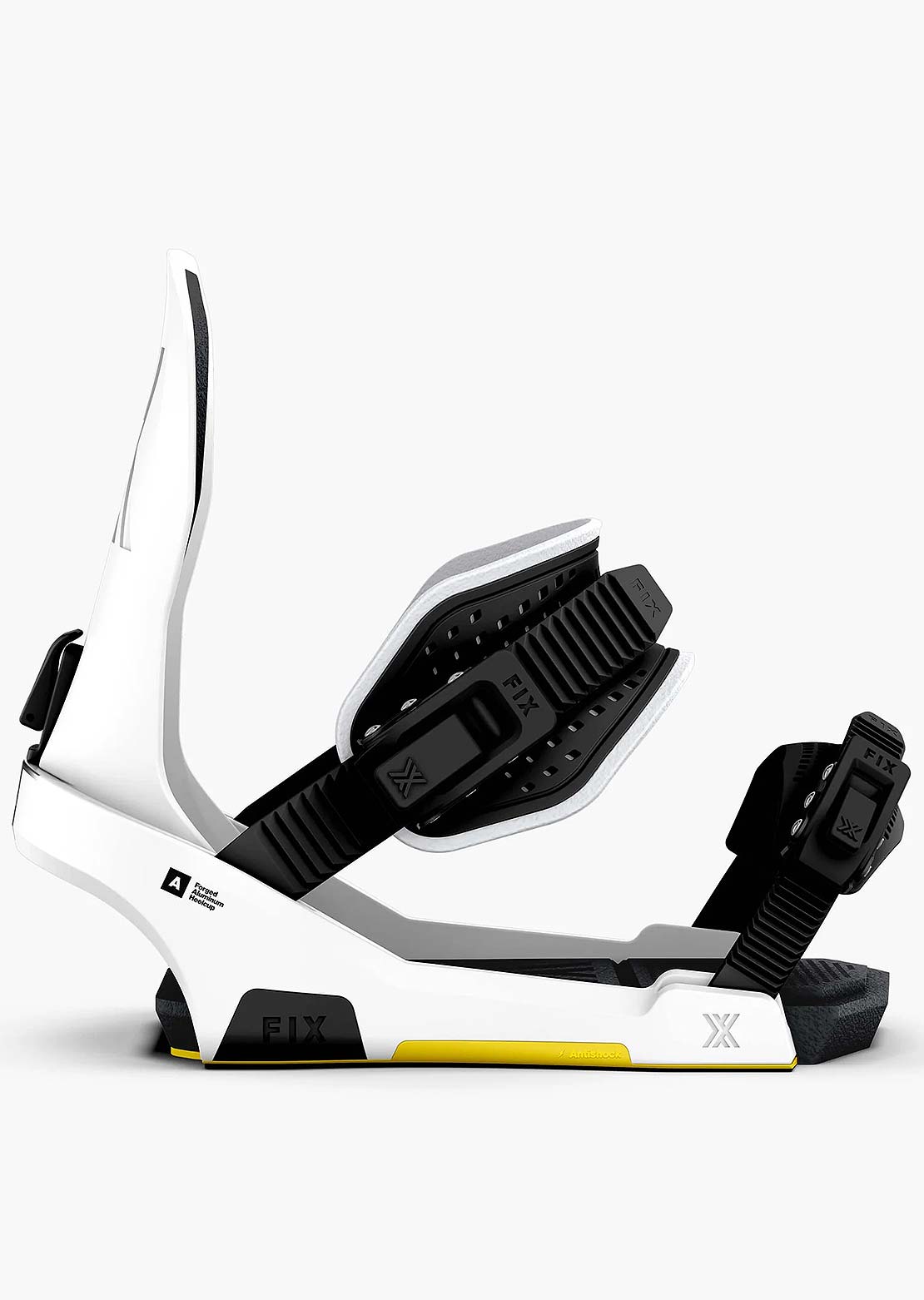 Fix Unisex Block 5 Snowboard Bindings Frost White
