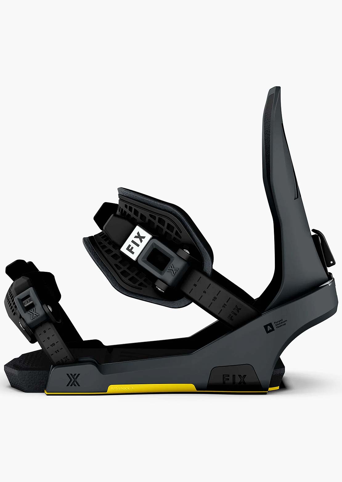 Fix Unisex Block 5 Snowboard Bindings Storm Grey