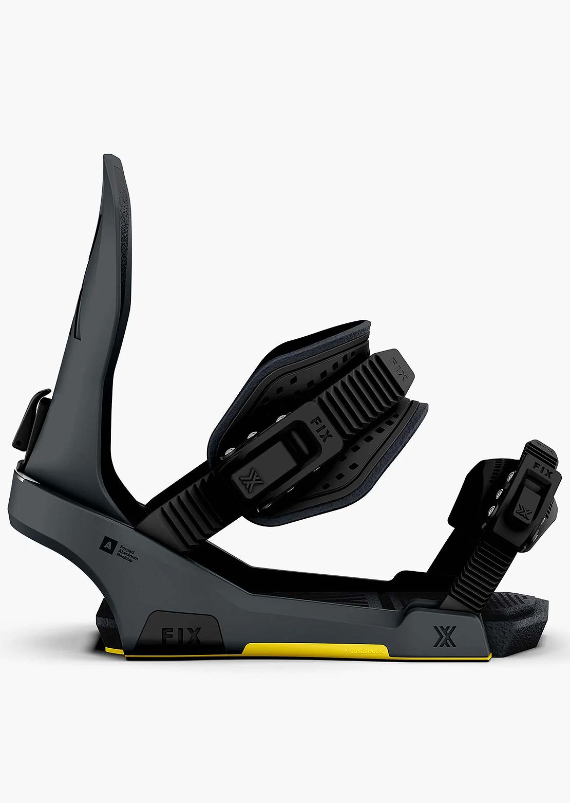 Fix Unisex Block 5 Snowboard Bindings Storm Grey