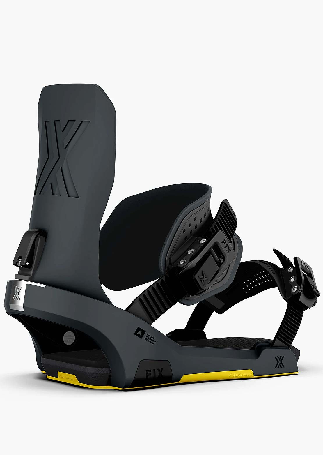 Fix Unisex Block 5 Snowboard Bindings Storm Grey