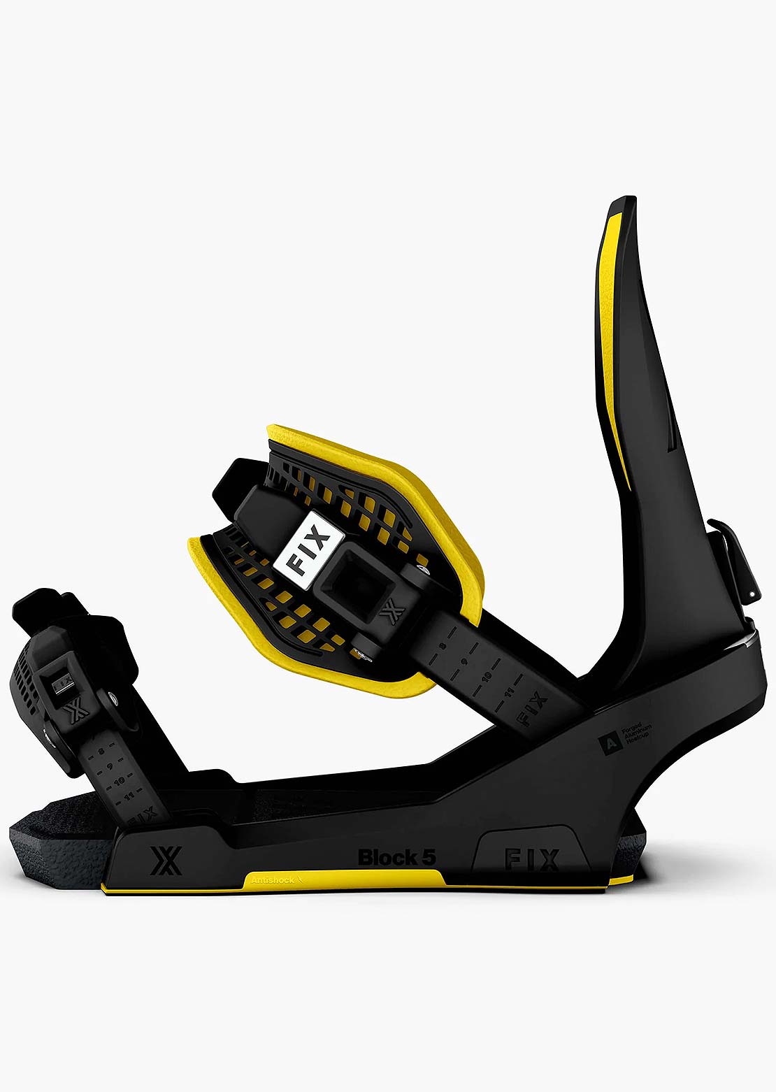 Fix Unisex Block 5 Snowboard Bindings True Black