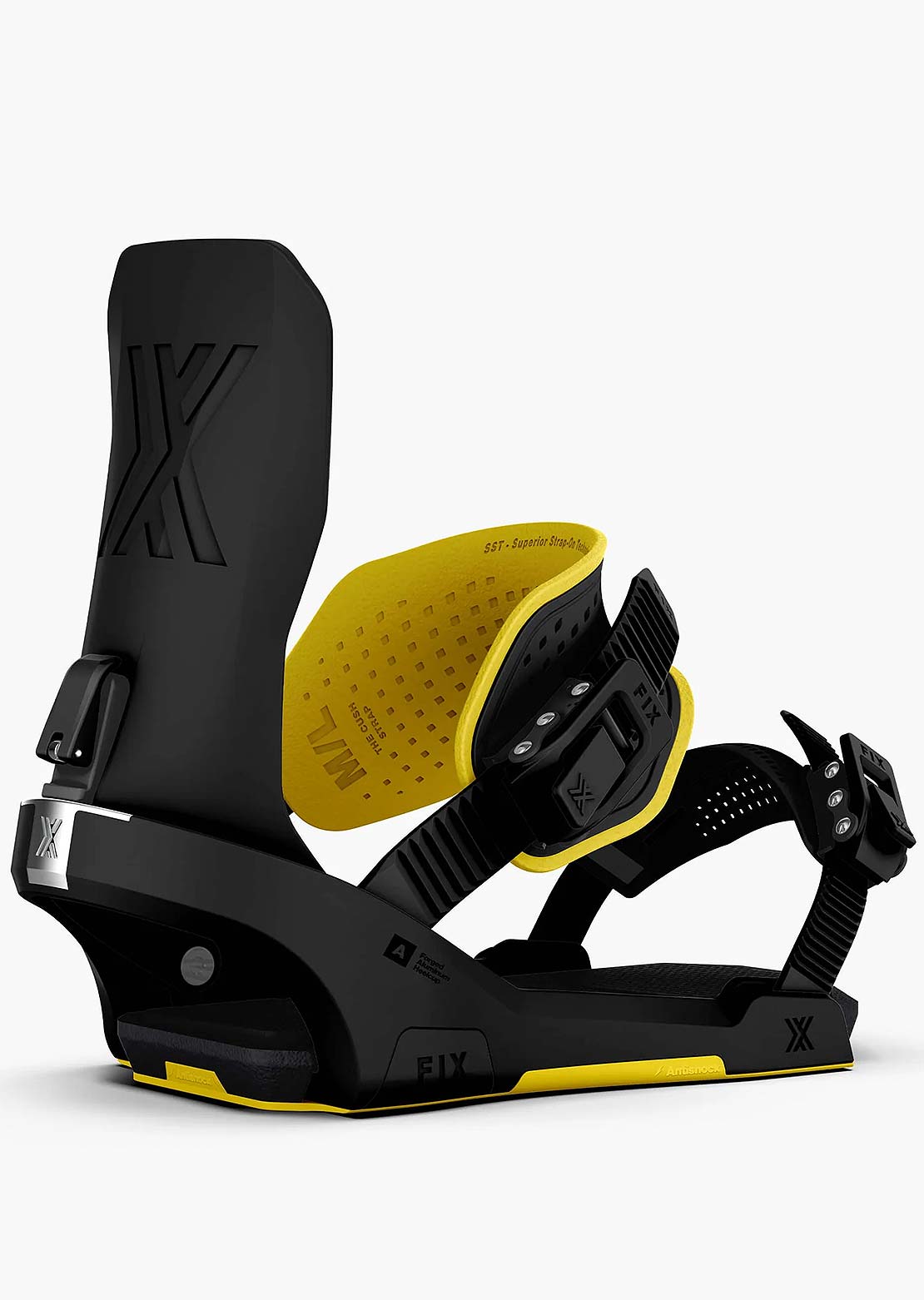 Fix Unisex Block 5 Snowboard Bindings True Black