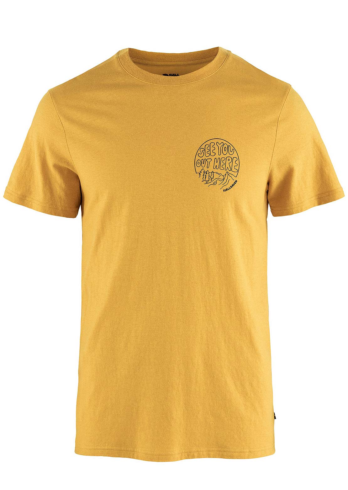 Fjallraven Men's Hemp Blend Out Here T-Shirt Ochre